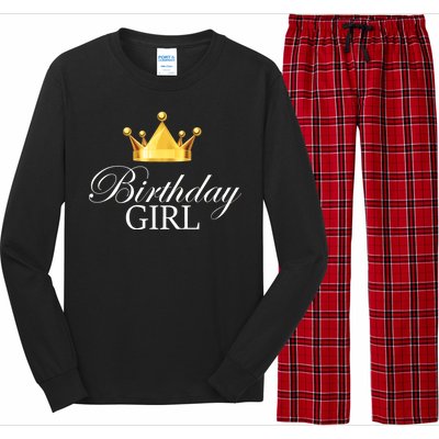 Birthday Girl Queen Crown Limited Edition Long Sleeve Pajama Set