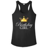 Birthday Girl Queen Crown Limited Edition Ladies PosiCharge Competitor Racerback Tank