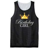 Birthday Girl Queen Crown Limited Edition Mesh Reversible Basketball Jersey Tank