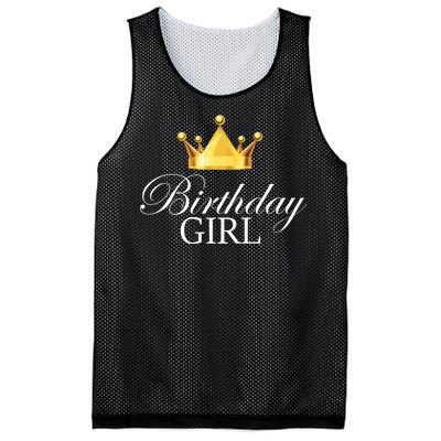 Birthday Girl Queen Crown Limited Edition Mesh Reversible Basketball Jersey Tank