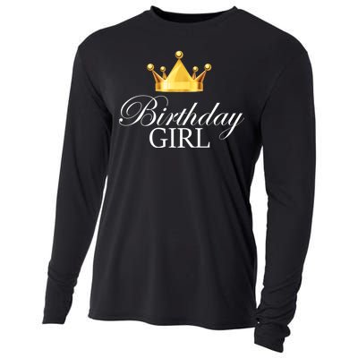 Birthday Girl Queen Crown Limited Edition Cooling Performance Long Sleeve Crew