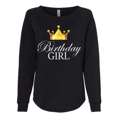 Birthday Girl Queen Crown Limited Edition Womens California Wash Sweatshirt