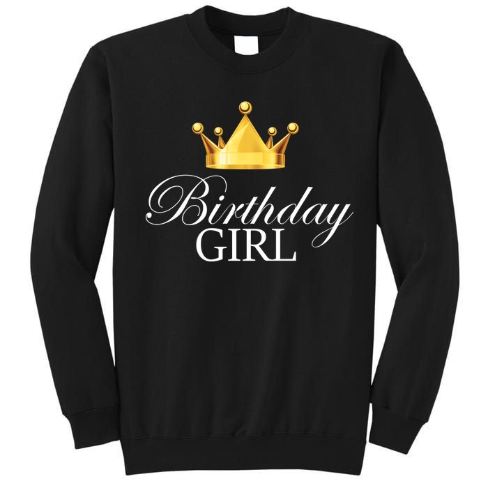 Birthday Girl Queen Crown Limited Edition Tall Sweatshirt