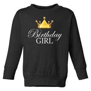 Birthday Girl Queen Crown Limited Edition Toddler Sweatshirt