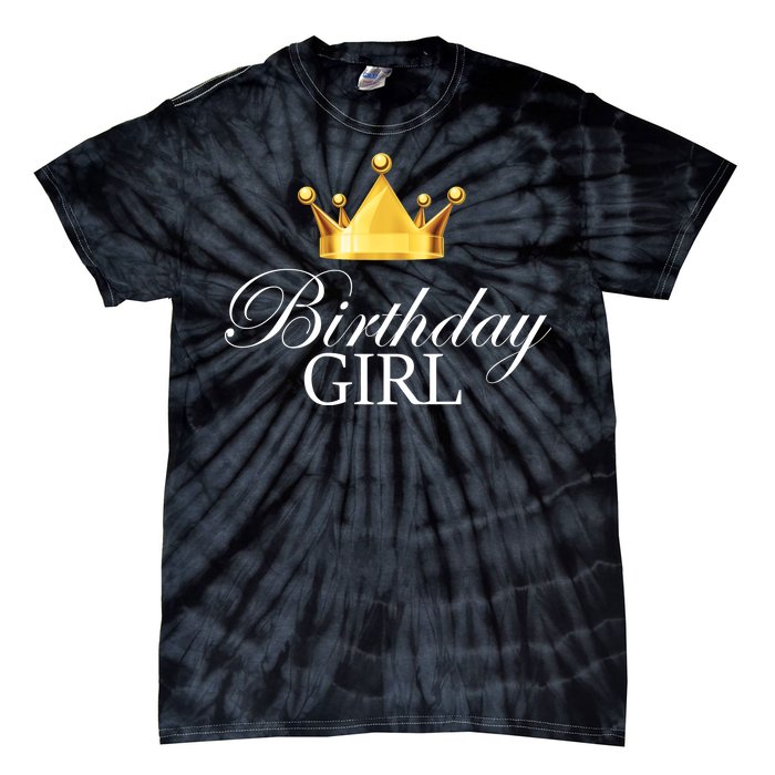 Birthday Girl Queen Crown Limited Edition Tie-Dye T-Shirt