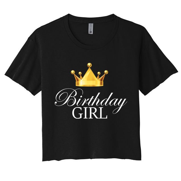 Birthday Girl Queen Crown Limited Edition Crop Top