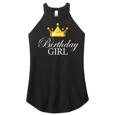 Birthday Girl Queen Crown Limited Edition Women's Perfect Tri Rocker Tank