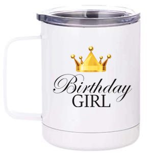 Birthday Girl Queen Crown Limited Edition 12 oz Stainless Steel Tumbler Cup