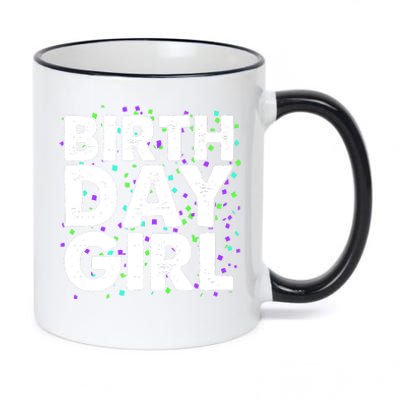 Birthday Girl With Confetti 11oz Black Color Changing Mug