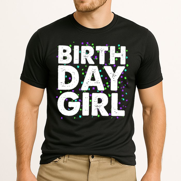 Birthday Girl With Confetti Cooling Performance Crew T-Shirt