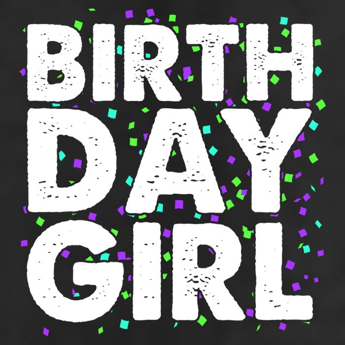 Birthday Girl With Confetti 11oz C Handle Ceramic Mug