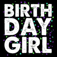 Birthday Girl With Confetti Poster