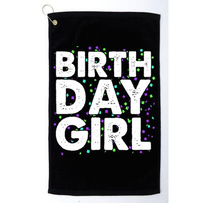 Birthday Girl With Confetti Golf Towel