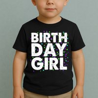 Birthday Girl With Confetti Toddler T-Shirt