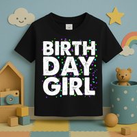 Birthday Girl With Confetti Toddler T-Shirt