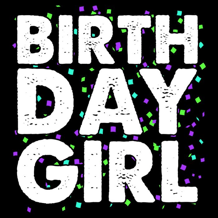 Birthday Girl With Confetti Toddler T-Shirt