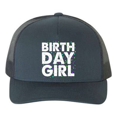 Birthday Girl With Confetti Yupoong Adult 5-Panel Trucker Hat