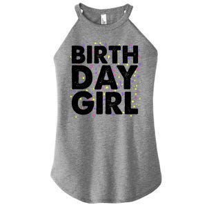 Birthday Girl With Confetti Women's Perfect Tri Rocker Tank