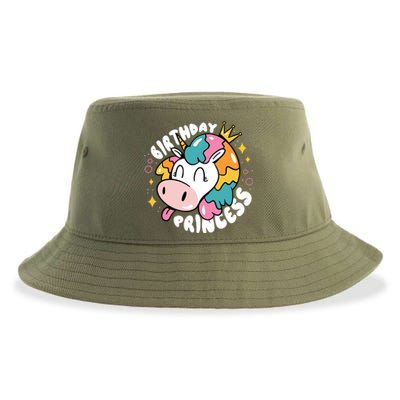 Birthday Princess Unicorn Sustainable Bucket Hat