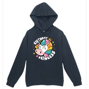 Birthday Princess Unicorn Urban Pullover Hoodie