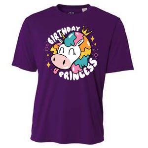 Birthday Princess Unicorn Cooling Performance Crew T-Shirt