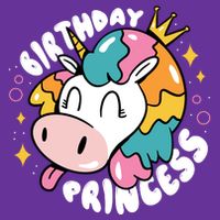Birthday Princess Unicorn T-Shirt