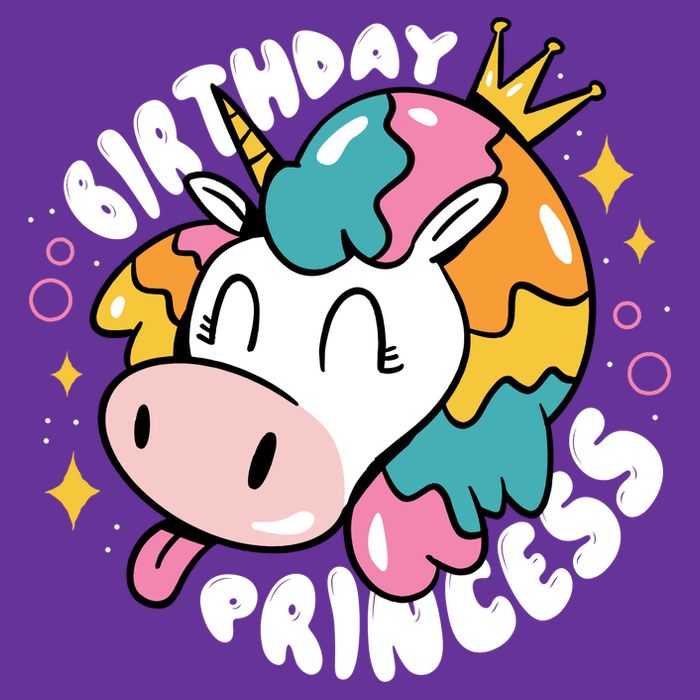Birthday Princess Unicorn T-Shirt