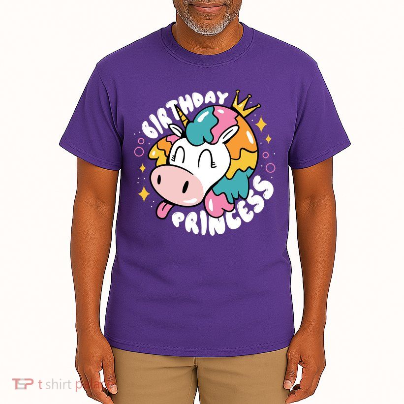 Birthday Princess Unicorn Tall T-Shirt