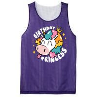 Birthday Princess Unicorn Mesh Reversible Basketball Jersey Tank