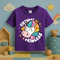 Birthday Princess Unicorn Toddler T-Shirt
