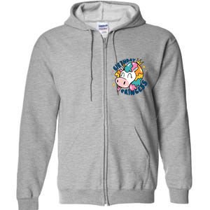 Birthday Princess Unicorn Full Zip Hoodie