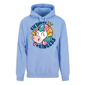 Birthday Princess Unicorn Unisex Surf Hoodie