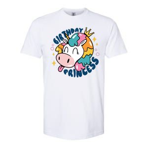 Birthday Princess Unicorn Softstyle CVC T-Shirt