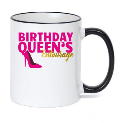 Birthday Queen's Entourage 11oz Black Color Changing Mug