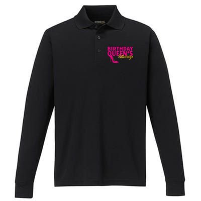 Birthday Queen's Entourage Performance Long Sleeve Polo