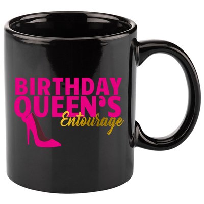 Birthday Queen's Entourage 11oz C Handle Ceramic Mug