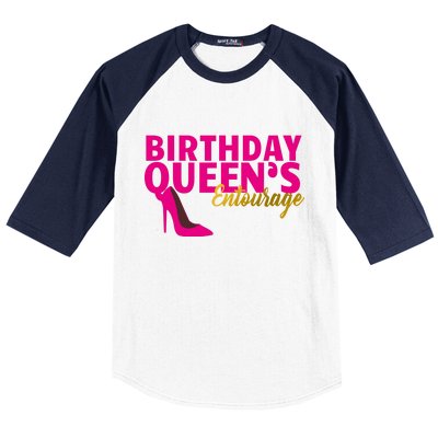 Birthday Queen's Entourage Baseball Sleeve Shirt