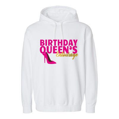 Birthday Queen's Entourage Garment-Dyed Fleece Hoodie