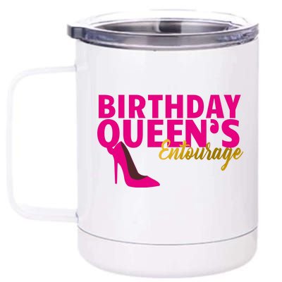 Birthday Queen's Entourage 12 oz Stainless Steel Tumbler Cup