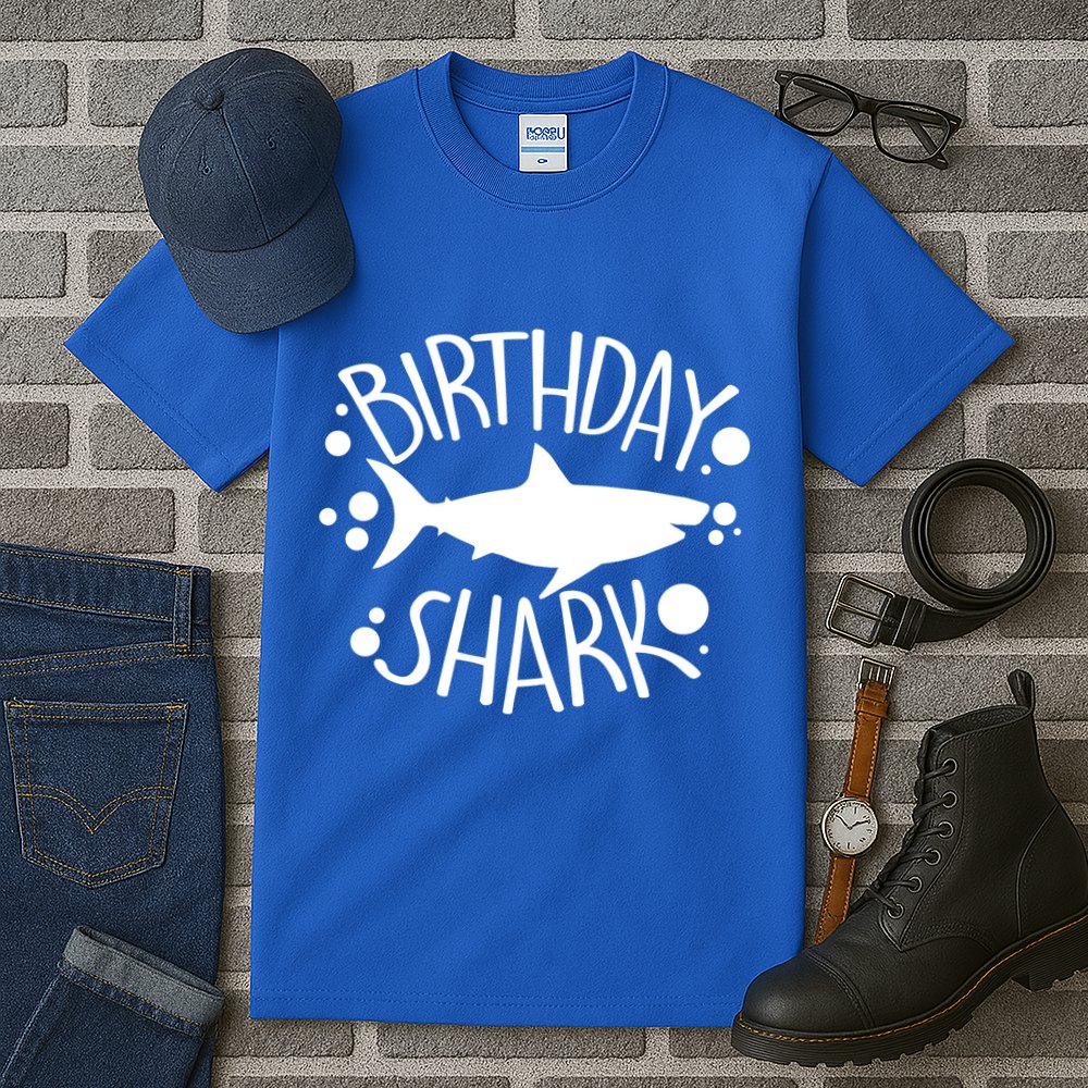 Birthday Shark Tall T-Shirt