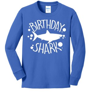 Birthday Shark Kids Long Sleeve Shirt