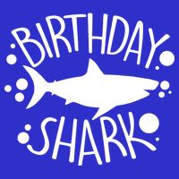 Birthday Shark Zip Tote Bag