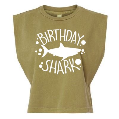 Birthday Shark Garment-Dyed Women's Muscle Tee