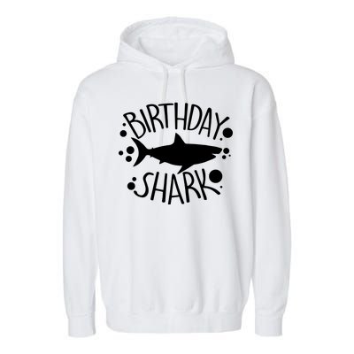 Birthday Shark Garment-Dyed Fleece Hoodie