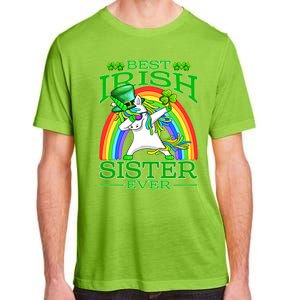 Best Irish Sister Ever St PatrickS Day Unicorn Cute Gift Adult ChromaSoft Performance T-Shirt