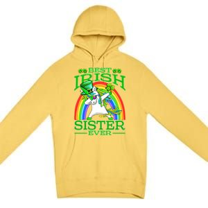 Best Irish Sister Ever St PatrickS Day Unicorn Cute Gift Premium Pullover Hoodie