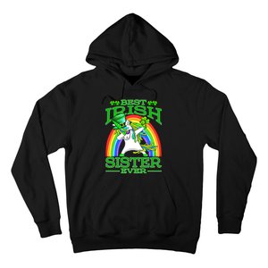 Best Irish Sister Ever St PatrickS Day Unicorn Cute Gift Hoodie