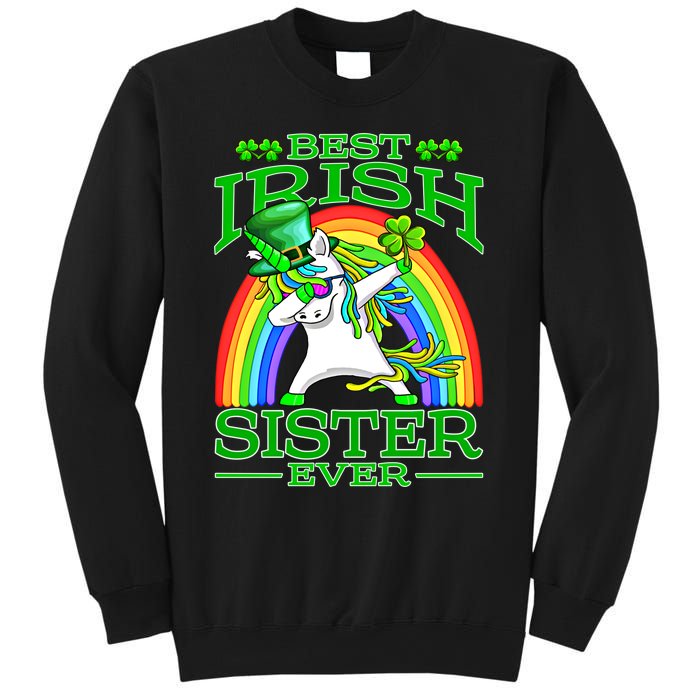 Best Irish Sister Ever St PatrickS Day Unicorn Cute Gift Sweatshirt