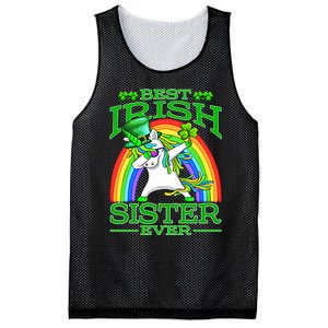 Best Irish Sister Ever St PatrickS Day Unicorn Cute Gift Mesh Reversible Basketball Jersey Tank