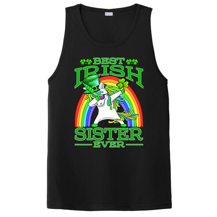 Best Irish Sister Ever St PatrickS Day Unicorn Cute Gift PosiCharge Competitor Tank